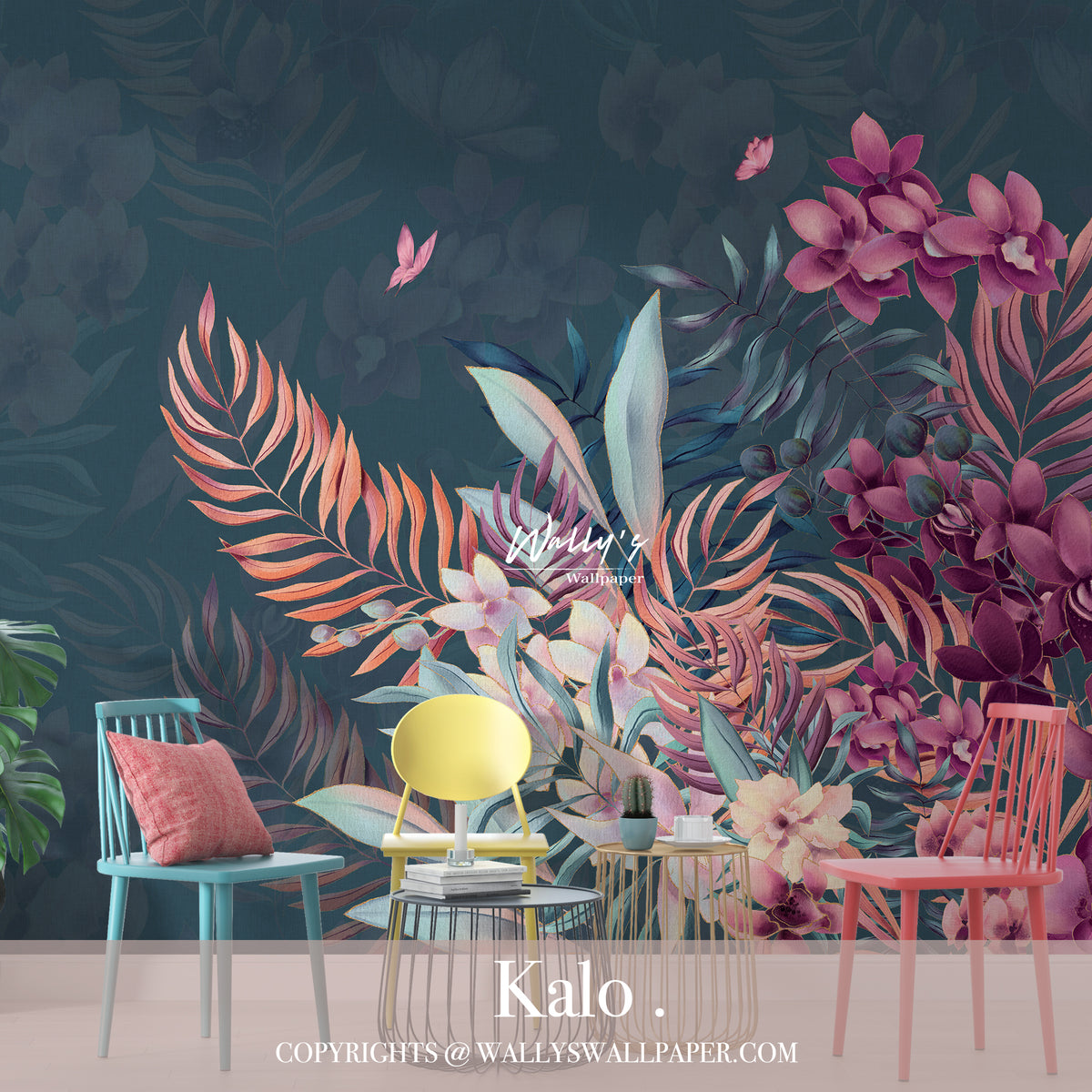 Kalo Tropical Wally's Wallpaper