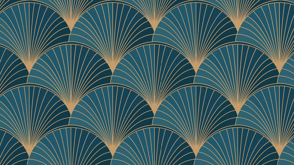 Deco  green Fan
