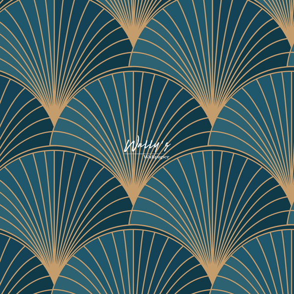 Deco  green Fan