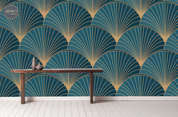 Deco  green Fan