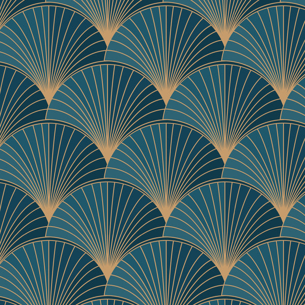 Deco  green Fan