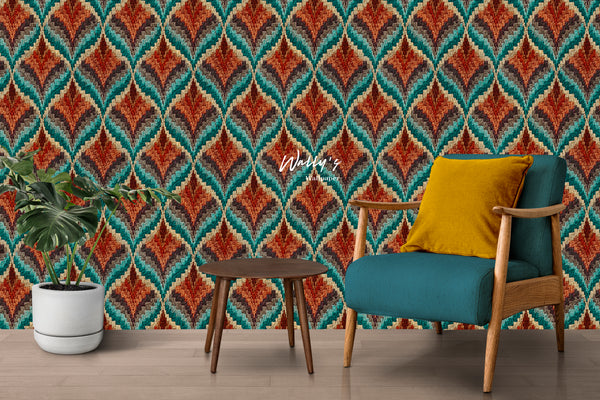 Mid Century Rug Pattern