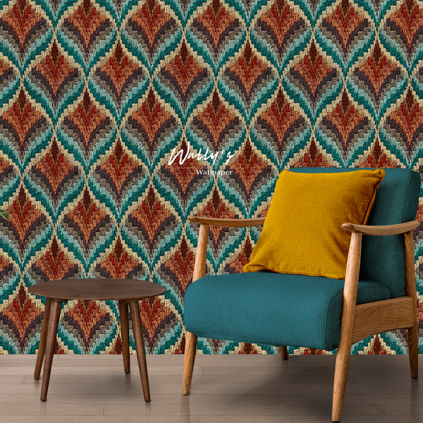Mid Century Rug Pattern