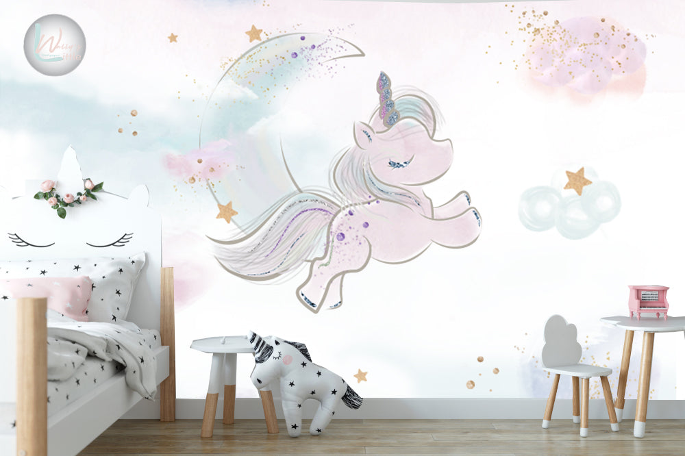 Field of Dreams Wallpaper • Whimsical Unicorns • Milton & King