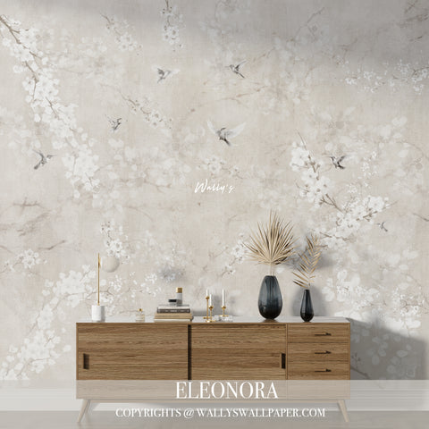 "Elevate your space with 'ELEONORA Blossom,' an exquisite wallpaper design featuring delicate blossom flowers and charming birds. Available in red, beige, and grey, this sophisticated design is perfect for adding elegance and tranquility to any room. Experience the best wallpaper material in the Middle East. Shop 'ELEONORA Blossom' today! #ELEONORABlossom #BlossomWallpaper #InteriorDesign #BestQuality #MiddleEast"