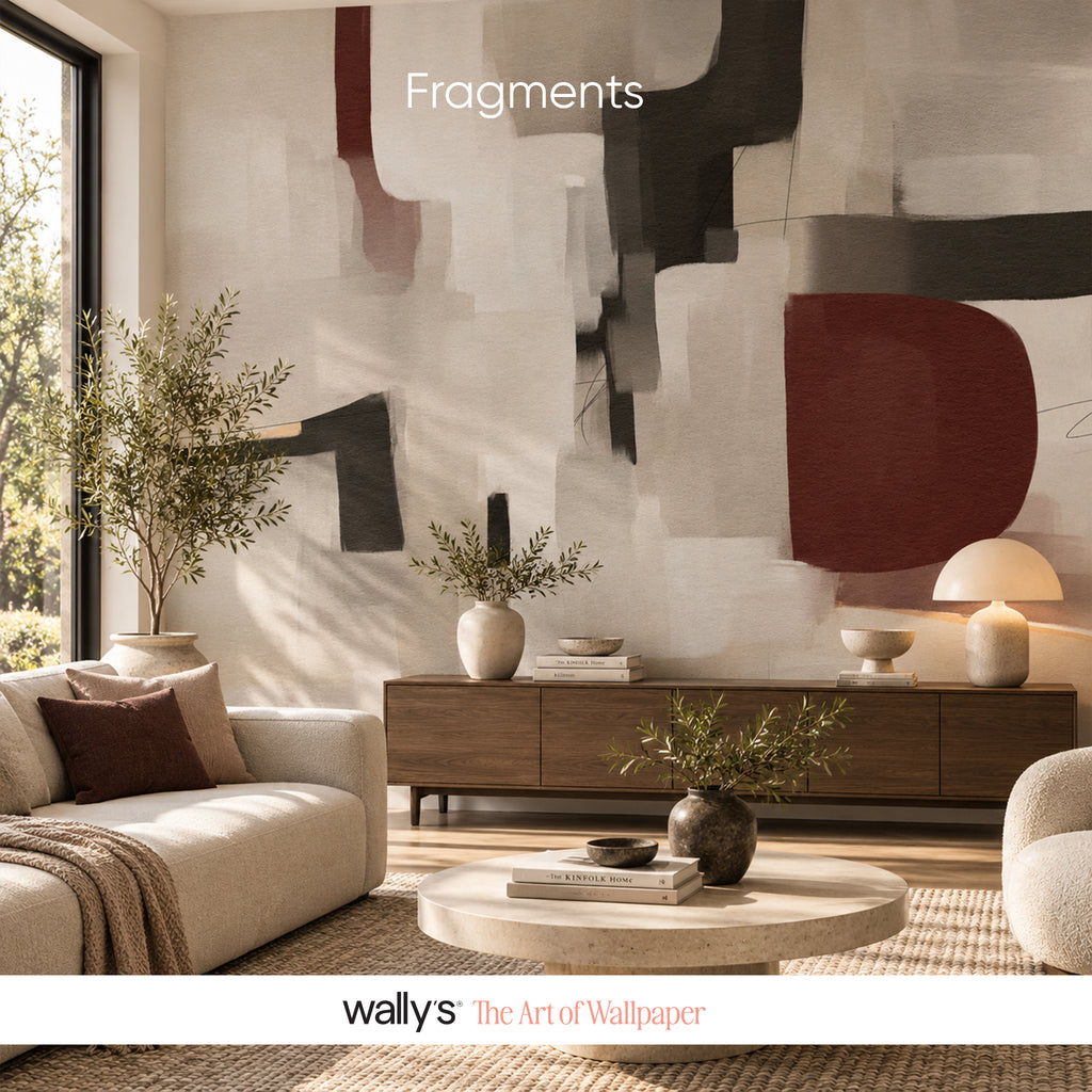 Fragments – Modern Abstract Wallpaper Mural – Wally's Wallpaper