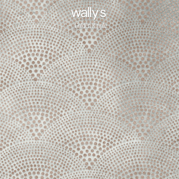 Golden Ripple neutral abstract wallpaper in a contemporary dining room
