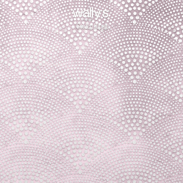 Golden Ripple soft pink abstract dot wallpaper for contemporary interiors