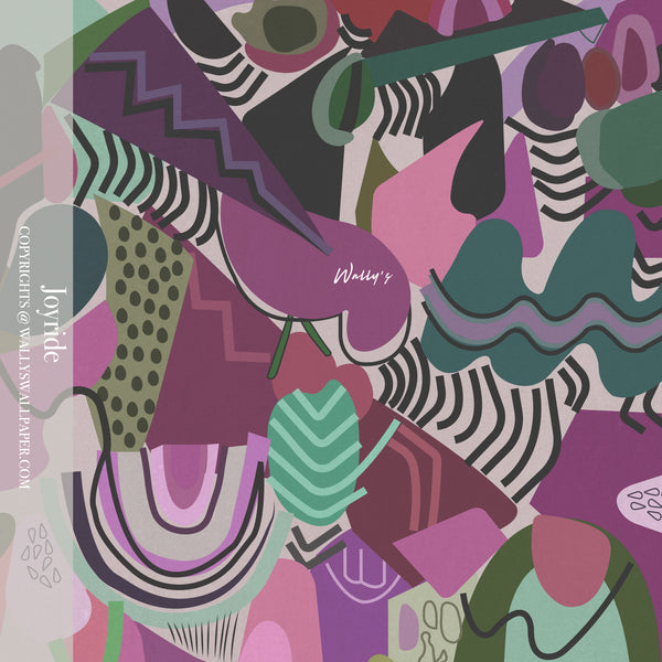 Colorful abstract pattern with geometric shapes on a textured background