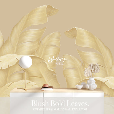 Blush Bold Leaves